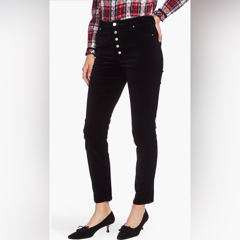 NWT Navy Blue Velveteen Pants Button Fly Court & Rowe Size 32 NEW!